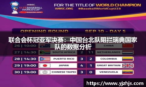 联合会杯冠亚军决赛：中国台北队阻拦瑞典国家队的数据分析